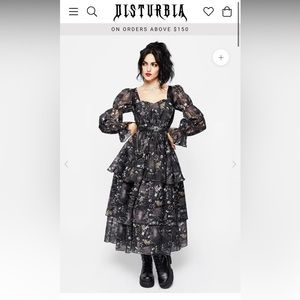 New with tags, Disturbia puff sleeve dress